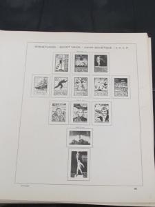 Russia Schaubek Alboums pages used from 1932-1960 (from page #25-#158) + S/S 