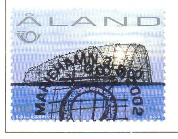 Aland Finland Sc 205 2002 Sculpture by Lindfors stamp used