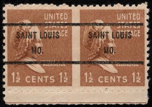 US #805b IMPERF BETWEEN ERROR, SCV $100.00 VF mint never hinged, SUPER!