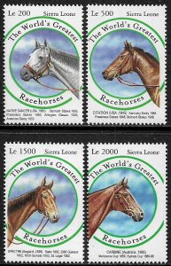 Sierra Leone #2416-9 MNH Set - Racehorses