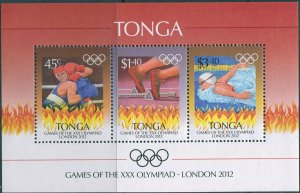 Tonga 2012 SG1655 Olympics MS MNH