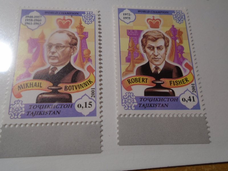 Tajikistan  #  166-67   MNH  Chess