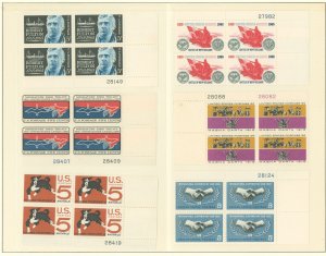 United States #1261/1307 Mint (NH) Plate Block