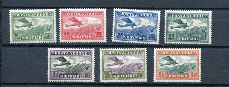 Albania 1925 Mi 128-132 Airmail MH Cv 75 euro  8998 