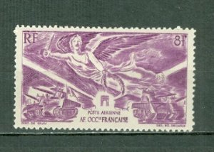 FRENCH WEST AFRICA 1946 AIR-VICTORY #C4 MINT NO THINS