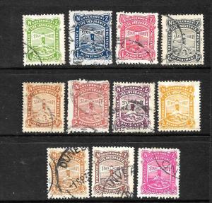 NEW ZEALAND 1905  GOVERNMENT LIFE  SET 11   FU  