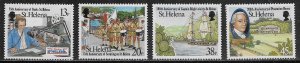 St Helena Scott #'s 584 - 587 MNH