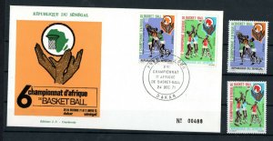 1971 - Senegal - African Basketball Championships, Dakar- FDC+ Set 2v.MNH** 