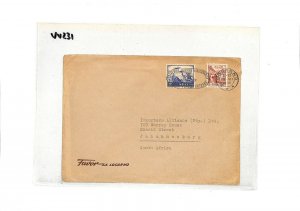 Switzerland Cover Locarno Jo'burg S.Africa Commercial 1948{samwells-covers}VV231