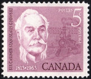 Canada SC#410 5¢ 150th Birth Anniversary of Sir Casimir Gzowski (1963) MNH