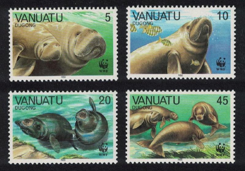 Vanuatu WWF Dugong 4v SG#492-495 MI#782-785 SC#470-473