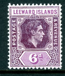Leeward Islands 1942 British KGVI 6p Purple SG #109 MNH X296 ⭐⭐⭐⭐⭐