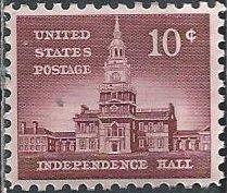 US 1044 (mnh) 10¢ Independence Hall (1956)