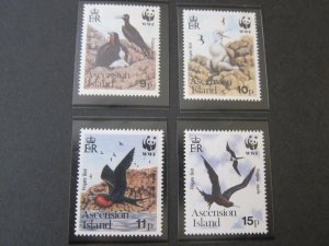 Ascension 1990 Sc 483-6 bird set MNH