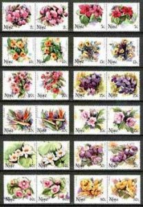 NIUE - 1981 - Flowers, Definitive Series - Perf 24v Set - Mint Never Hinged