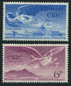 Ireland C2-C3,lightly hinged.Michel 103-104. Air Post 1948.Angel,Lough Derg,