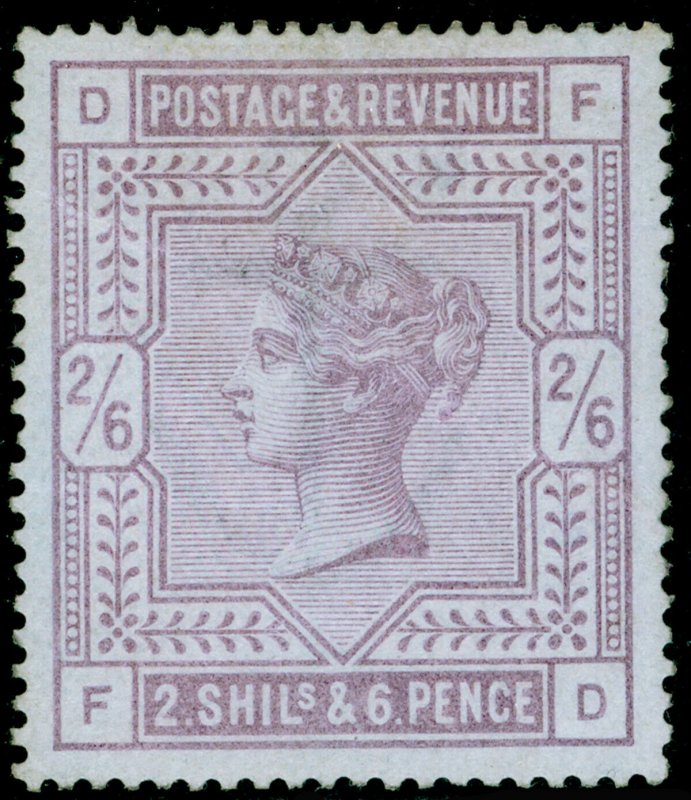 SG175, 2s 6d lilac, M MINT. Cat £6750. BLUED PAPER. BRANDON CERT. FD 