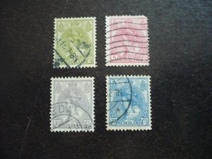 Stamps - Netherlands - Scott# 62,65,67,68 - Used Part Set of 4 Stamps