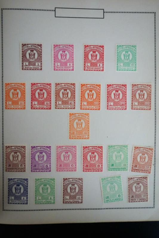 Italy Antique Revenues Stamp Collection