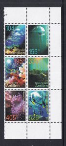 Netherlands Antilles  #1155 MNH 2007 marine life . block of 6