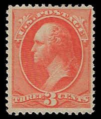 U.S. #214 Unused OG HR; 3c Washington (1887)