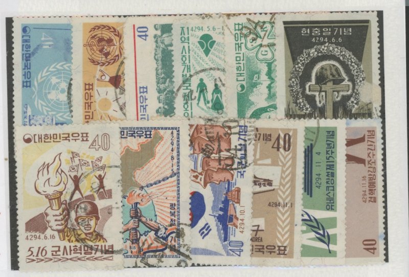 Korea #321-332 Used Single (Complete Set)
