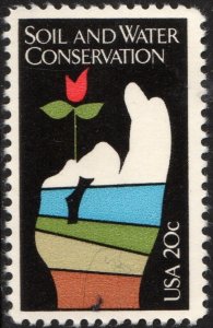 SC#2074 20¢ Soil and Water Conservation Single (1984) MNH