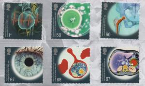 Great Britain Sc 2834-39 2010 Medical Breakthroughs stamp set mint NH