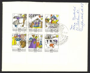 German Dem. Rep. Sc# 1598a cover FD Cancel 1974 12.3 Scenes Twittering To & Fro