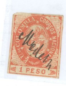 Colombia #42b Unused Single