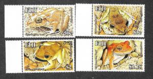 Fiji 1080-1083 Mint NH Flora Fauna Frogs!
