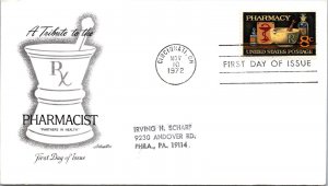 FDC 1972 SC #1473 Artmaster Cachet - Cincinnati, Oh - Single - F78564