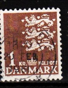 Denmark -  #297 State Seal  - Used