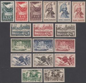 French Guiana 192-208 MH (see Details) CV $60.15