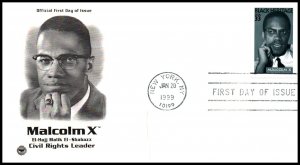 US 3273 Malcolm X PCS U/A FDC