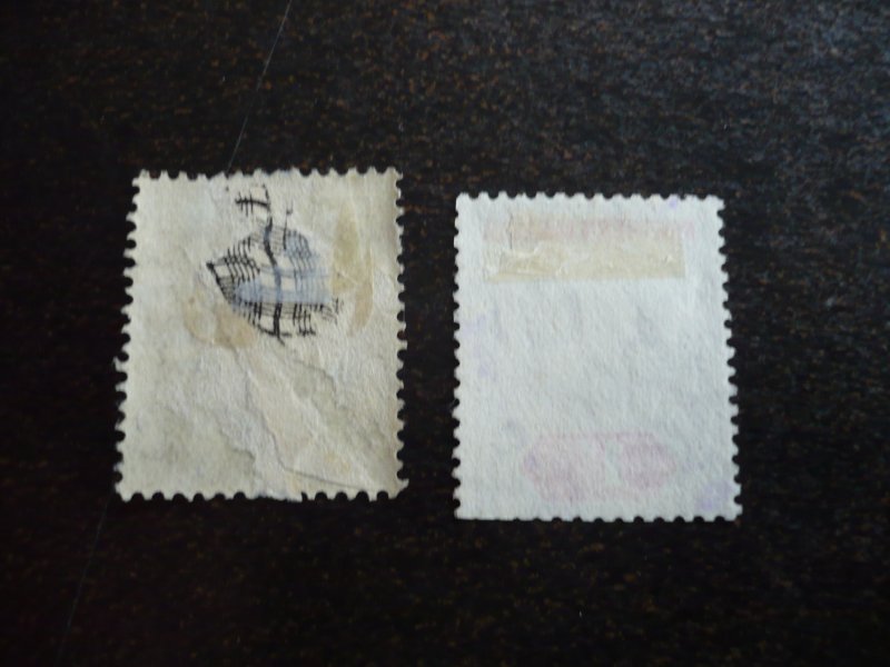 Stamps - Northern Nigeria - Scott# 10-11 - Used Part Set of 2 Stamps