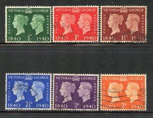 Great Britain # 252-7,  Used.