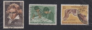 India - 1970 - SC 529-31 - Used - Complete set + 1