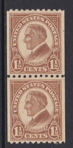 605 Harding Pair MNH