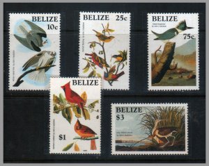 BELIZE - 1985 BIRDS / BIRD - 5V - MINT NH