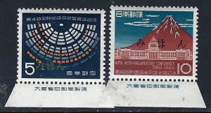 Japan 701-02 MNH Mihon I132-1