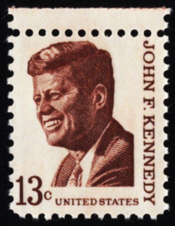 US 1287 MNH VF 13 Cent John F Kennedy Single Mottled Tagging