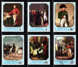 Liberia # 525-30 ~ Napoleon ~ Cplt Set 6 ~ CTO, NH