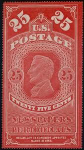 US Scott #PR3a Mint, FVF, NGAI