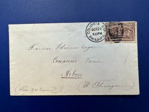 Scott U.S. #234 5c Columbian to Switzerland 1893