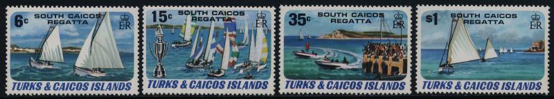 Turks & Caicos 463-6 MNH Yachts, South Caicos Regatta