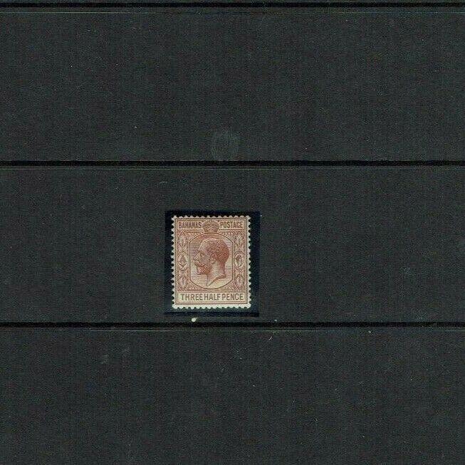 Bahamas: 1921 Three Half Pence Key Plate definitive, SG 117, Mint