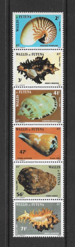 SHELLS - WALLIS & FUTUNA  #320-5   MNH