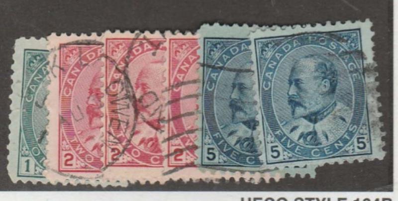 Canada Scott #89-90-91 Stamp - Used Single