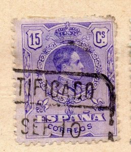 Spain 1905 Early Issue Fine Used 15c. NW-09614